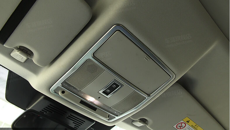 chrome reading light frame cover trim for land rover discovery sport 2015 accessories car styling (10).jpg