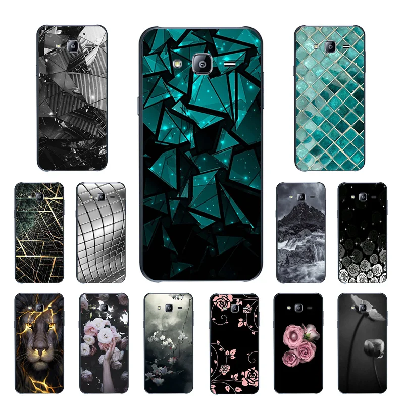

Soft Case for Samsung J7 2015 TPU Silicon Back Cover Phone Cases for Samsung J7 J700H J700F J700 Triangle Printing Bag