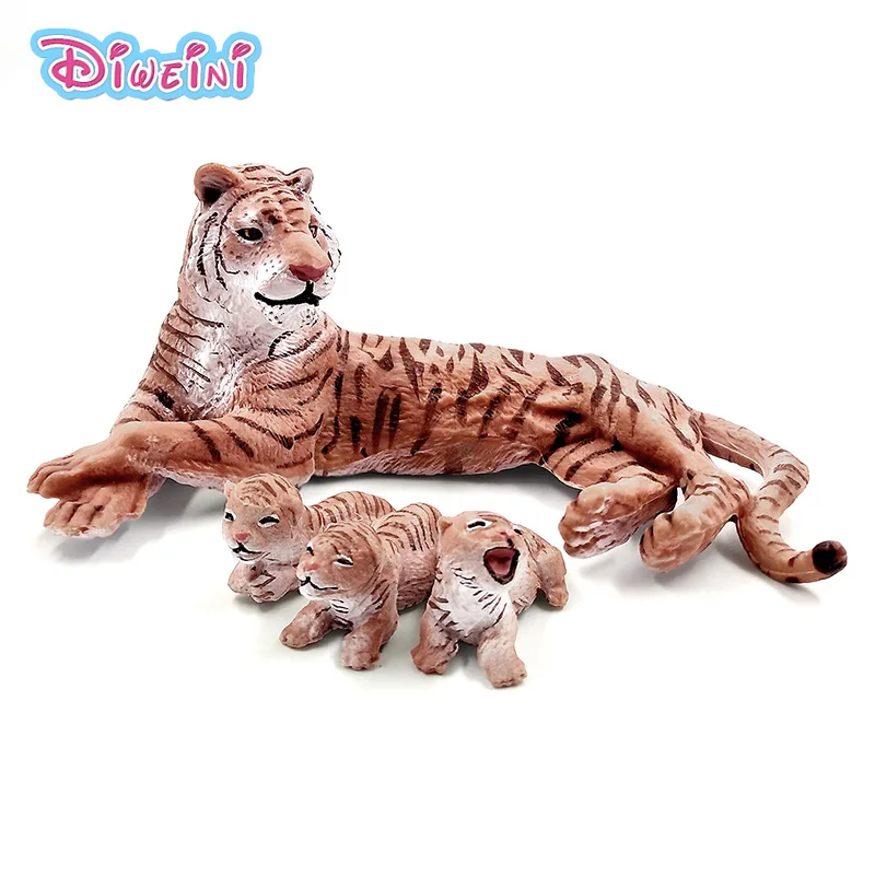

Simulation forest Tiger Animal Model figure statue PVC Figurine home decor fairy garden decoration accessories Gift For Kids toy