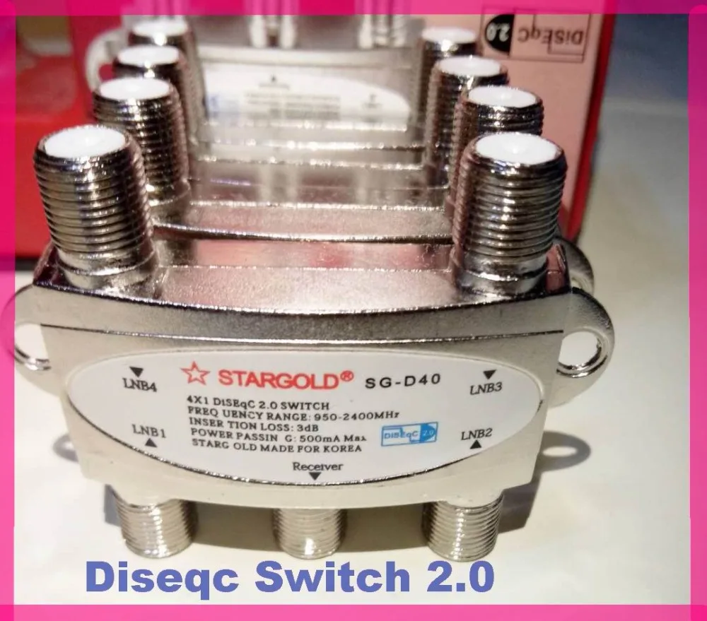 

DiSEqC Switch SG-D40 4X1 Satellites FTA TV LNB Switch For Satellite Receiver