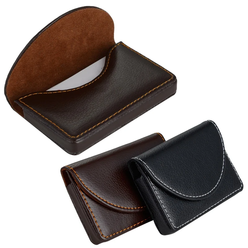 Leather Business Card Holder Case for Men or Women Name Card Case ...