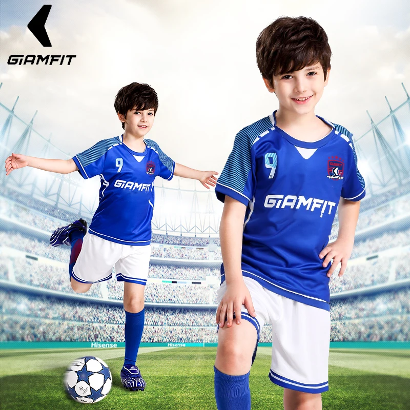 Kids Jerseys Soccer France Soccer Jersey Custom Survetement Football 2019 Training foot Uniforms Breathable Sports Kit Tracksuit