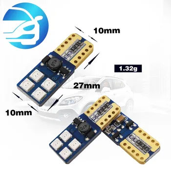 

4 pcs*w5w bulb led Canbus T10 Bulb 8smd 3030 Chips 12v auto car led light License plate light 6000K White Amber Red
