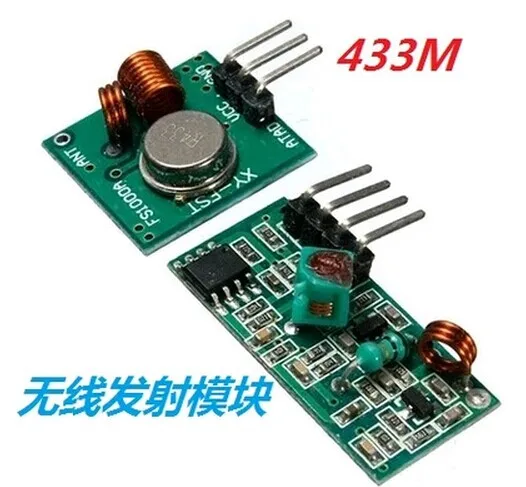 

Free shiping !!& Best prices 1 pair (2pcs)433Mhz RF transmitter and receiver link kit D01