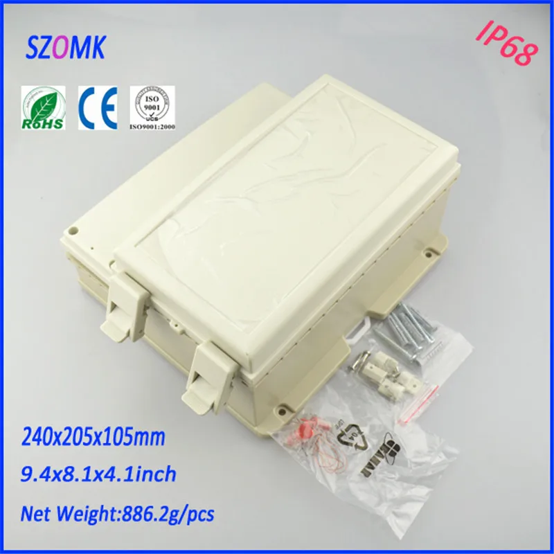 

electrical waterproof platic enclosure (4 pcs) 240*205*105mm electronics project box abs control plastic enclosures