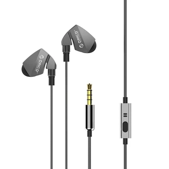 

Orico In-Ear Headphones Waterproof Subwoofer Music Headphones 3.5Mm With Microphone Sports Stereo Bass Game Headphones Gray P1