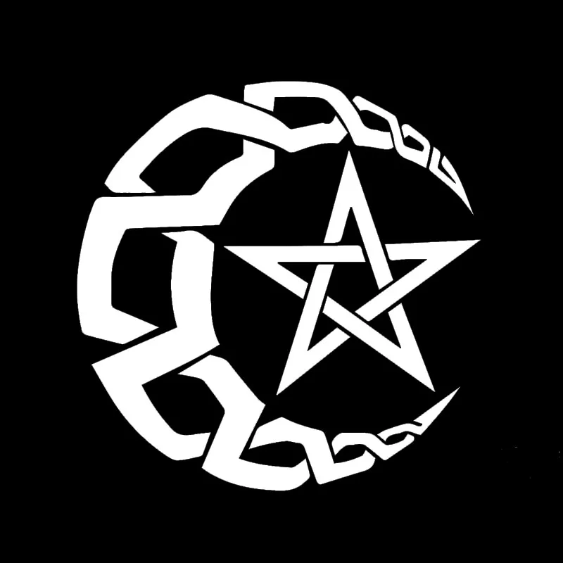 

Witchcraft Moon Star Surrounded By Divine Blessing Car Sticker for Wall Motorcycles Reflective Vinyl Decal Car Styling Jdm