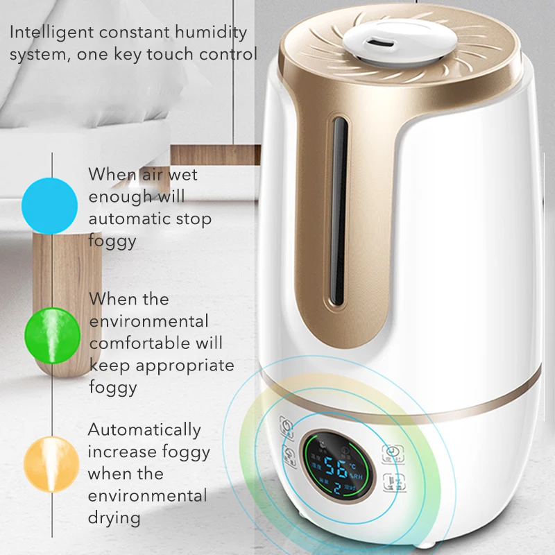  MeiLing 4L Ultrasonic Air Humidifier Nebulizer Essential Oils Aromatherapy Mist Humidifier Double P