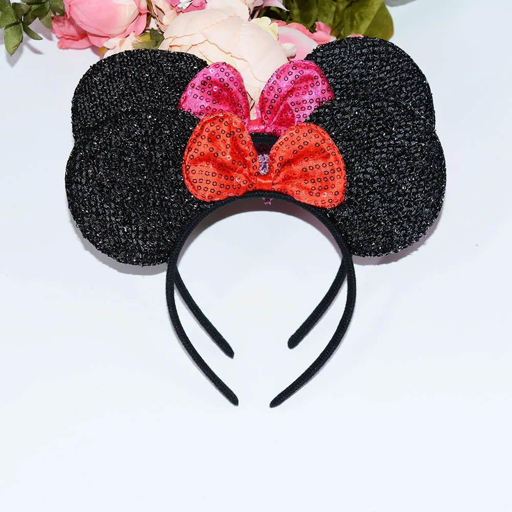 Детские повязки на голову с ушками Минни и Микки 12 шт.|hairband girl|hairbands childrenhairbands kids |