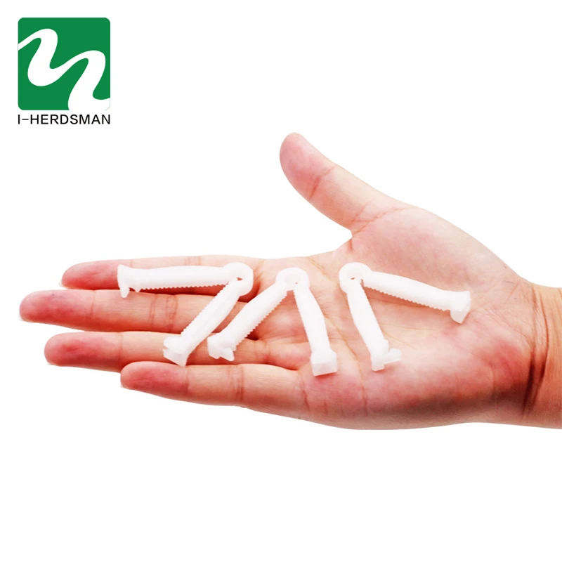 

10pcs Pig Umbilical Cord Clip Disposable Safe No Toxic Durable Dog Cat Rabbit Umbilical Cord Hemostatic Clip Farm Ranch Supplies