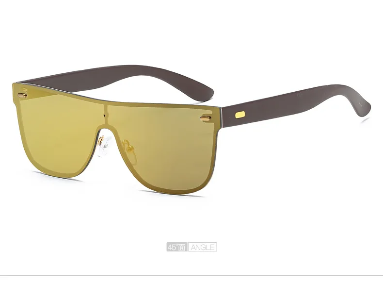 MINCL/Винтажные интегрированные зеркальные солнцезащитные очки для мужчин и женщин, солнцезащитные очки UV400, унисекс, готические очки FML