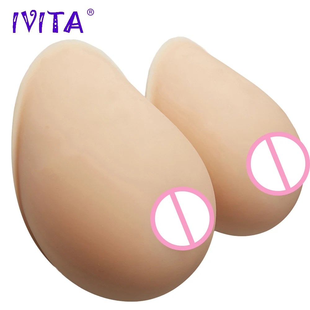 

IVITA 4100g/Pair Beige Realistic Silicone Breast Forms Fake Boobs False Breasts Mastectomy Crossdresser Shemale Bra Drag Queen
