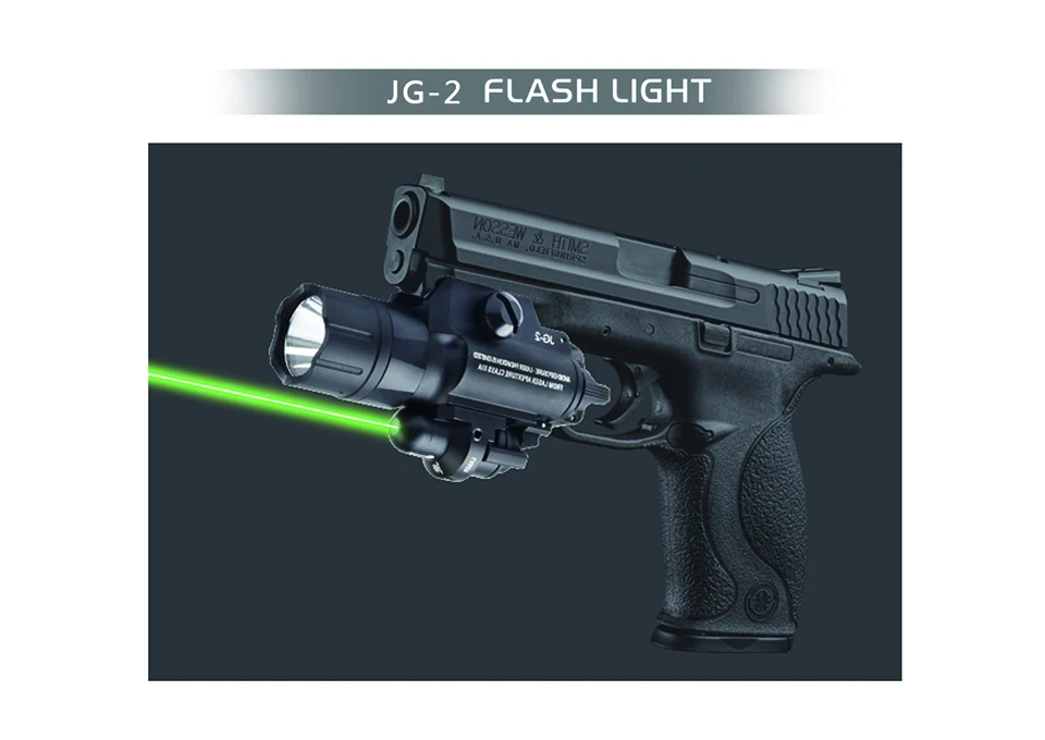 Новый BOB-JG-2 500 люмен тактический фонарик зеленый/красный лазерный прицел для мм 20 мм Пикатинни пистолет аксессуар Охота