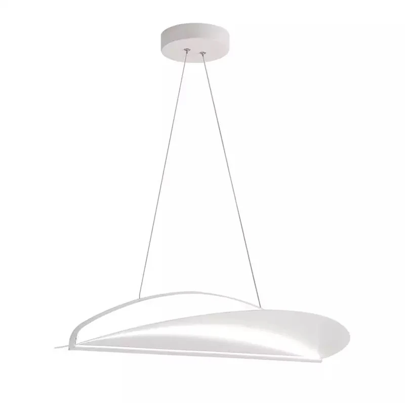 

Nordic Modern simple restaurant Chandelier Post modern white Acrylic model Living room bedroom LED Pendant lamp Lighting fixture