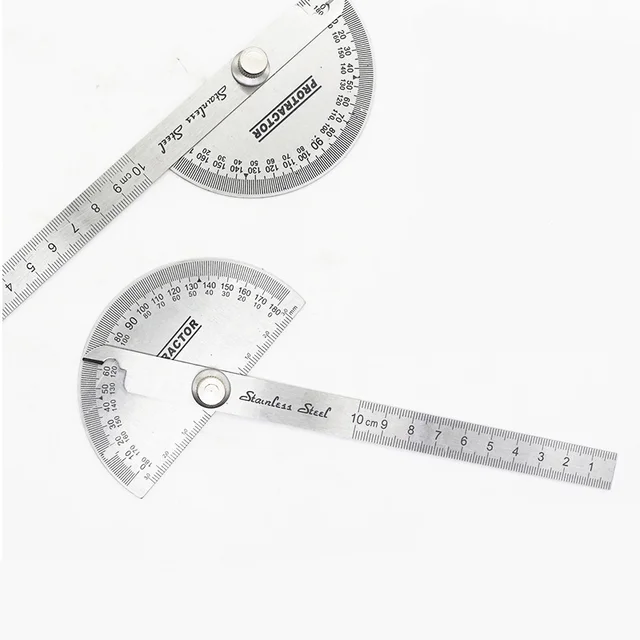 DIY utility protractor angle ruler stainless steel 