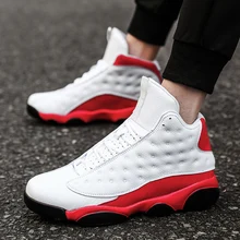 Man Basketball Shoes Autumn Winter Mens High Top Sneakers White Gray Fitness Sport Shoes Comfortable Trainers Shoes Men