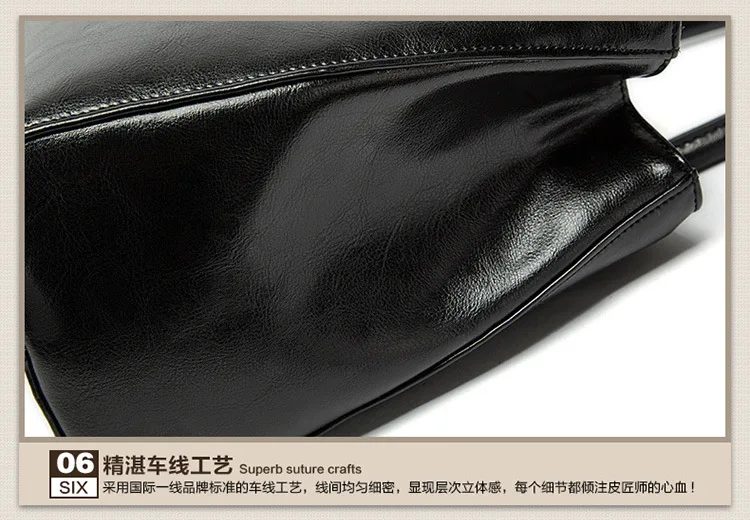 Real leather Luxury Women Handbag Shoulder Tote Bag Black Casual Ladies Leisure Crossbody Hand Bags (30)