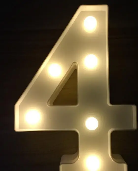Светящийся ночной светодиодный светильник с буквами, креативный 26 Английский алфавит, светодиодная лампа, батарея, романтическое украшение для свадебной вечеринки WSHYUFEI