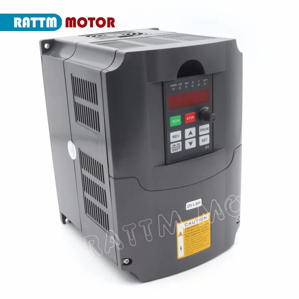 RU UA zniżka falownik VFD 4KW 220V zmienna częstotliwość 5HP 18A CNC kontrola prędkości i przedłużacz kabla/sterowanie puszka montażowa RU UA zniżka falownik VFD 4KW 220V zmienna częstotliwość 5HP 18A CNC kontrola prędkości i przedłużacz kabla/sterowanie puszka montażowa