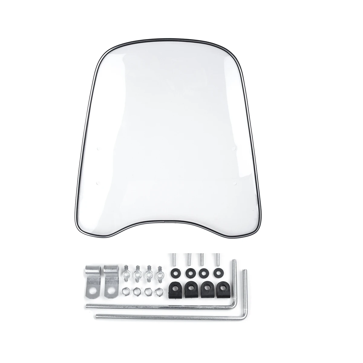 Cena 2mm 3mm gruby uniwersalny motocykl wiatr zimny deflektor przezroczysty PC płyta skuter szyby przedniej szyby wiatr Deflect