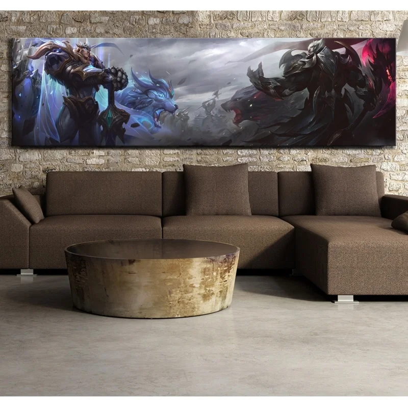 1 Piece Canvas Poster League Of Legends Garen And Darius God King