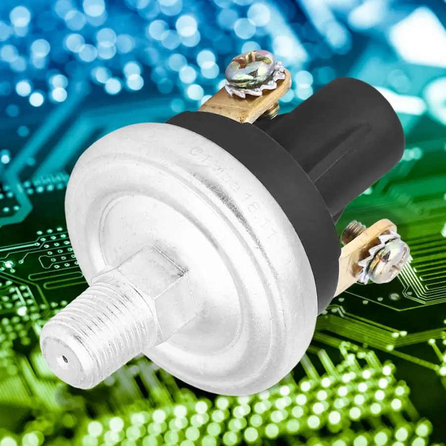Oil Pressure Alarm Switch,Akozon Three-Wire Output Low Oil Pressure Alarm Switch 1//8-27 NPT Thread 309-0641-03