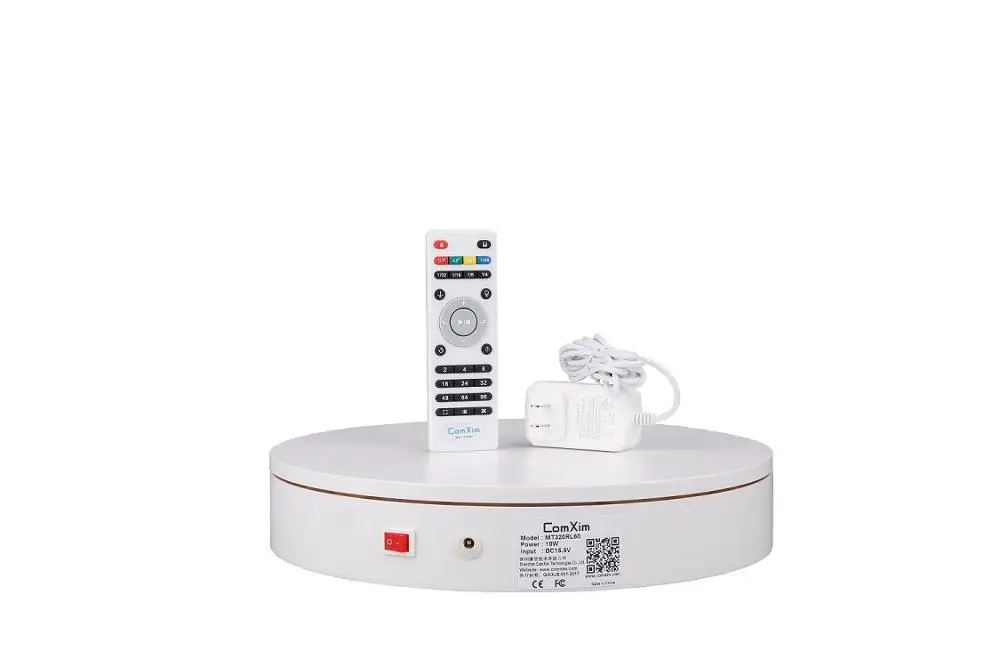 

ComXim Remote Control Speed,Direction,MT320RL60 32cm 360 Degree Photography Electric Rotating Turntable,Display Stand