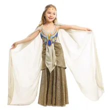 H& ZY/платье принцессы для девочек в стиле древнеегипетской богини Фараона Клеопатры; Детские костюмы для Хэллоуина; Детский карнавальный костюм