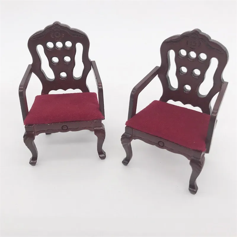 3pcs/set 1:12 miniature wooden chair furniture toy for Dolls house pretend play toys mini red chair for girls children kids 3pcs/set 1:12 miniature wooden chair furniture toy for Dolls house pretend play toys mini red chair for girls children kids