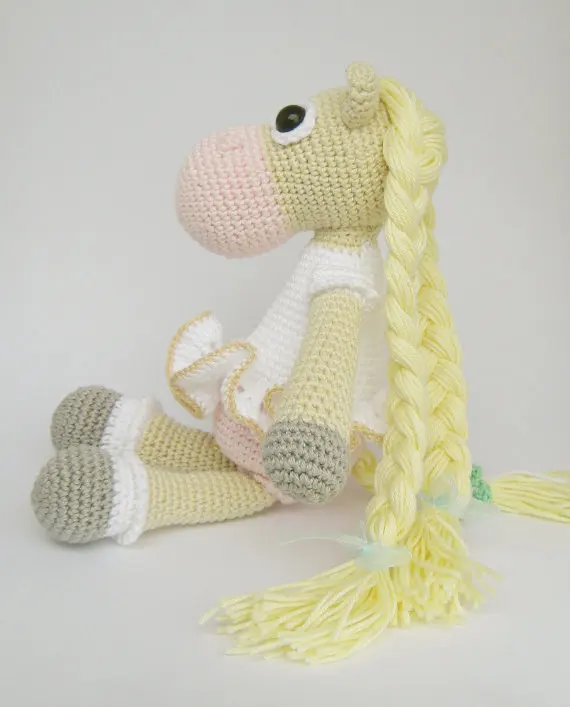 Игрушка погремушка амигуруми из длинных волос для девочек |rattle toys|toy rattletoy stuffing |