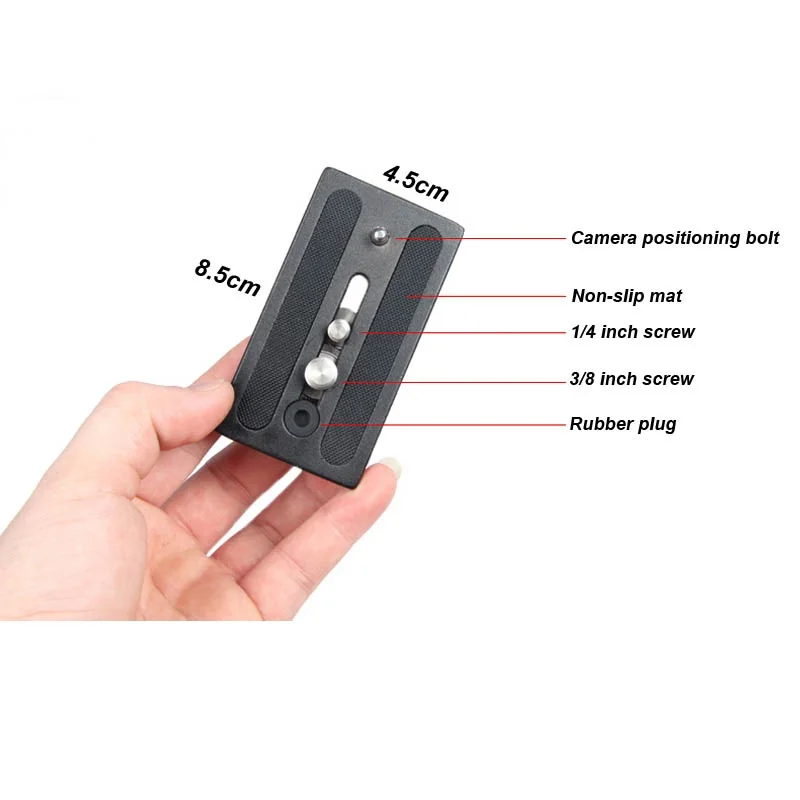 Günstig JIEYANG JY0506HP Quick Release Platte für JY0506 JY0507 JY0508 JY0509 Stativ Kopf Einbeinstativ Basis Clamp Platte 45*85mm