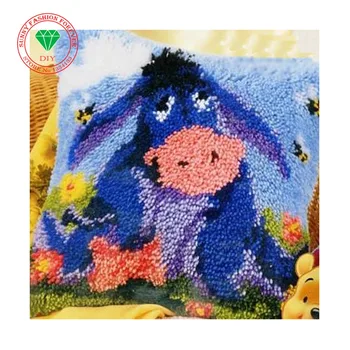 

Latch hook rug kits rugs carpets Knitting needles cross-stitch kits Carpet embroidery diy pillowcase embroidery Cartoon Donkey
