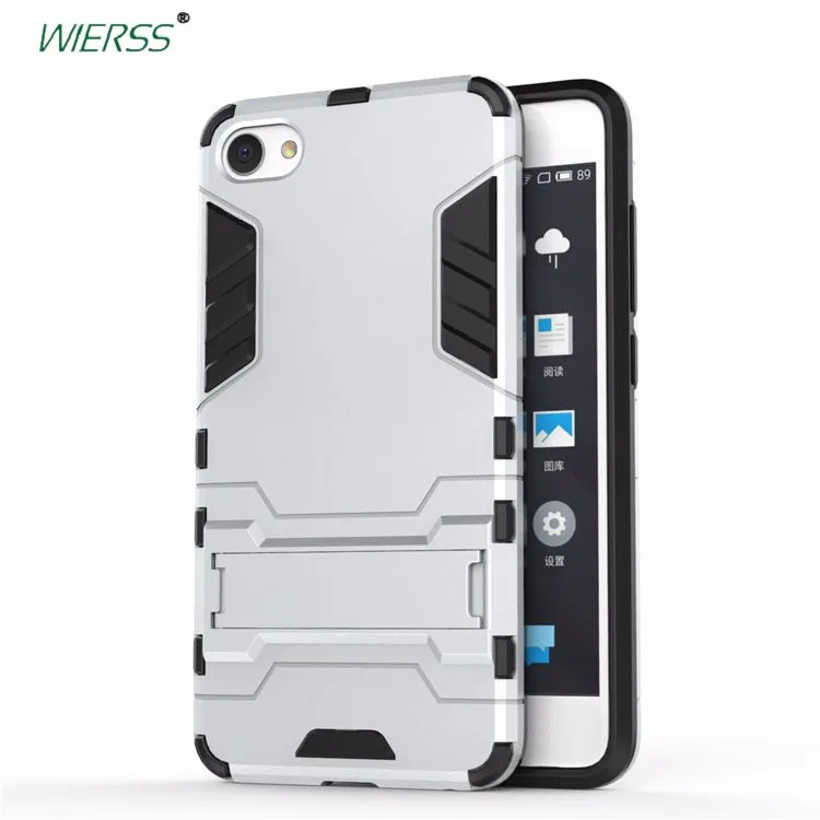 meizu phone case with stones black 3D Shockproof Stand Case for Meizu m6 note Combo Armor CASE Case Cover meizu phone case with stones craft