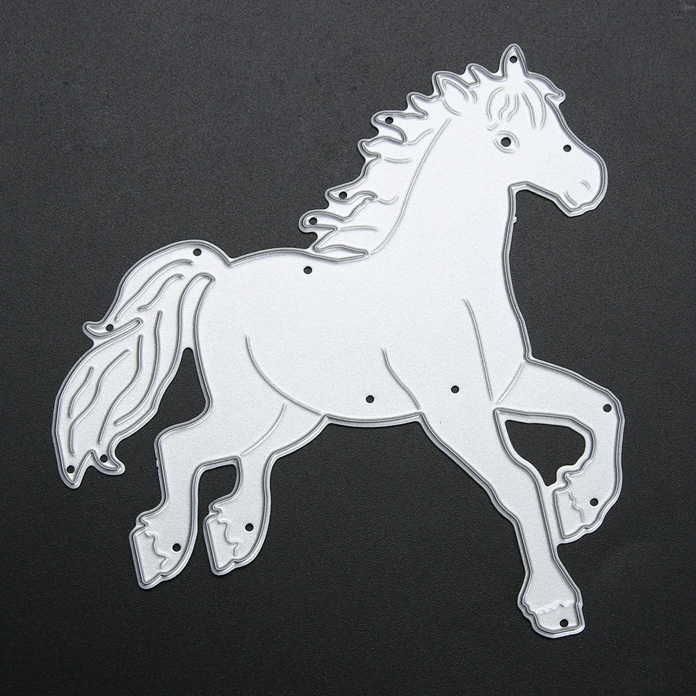 Metal Cutting Dies Love Cartoon Horse Scrapbook Album Decoration Crafts #Z
