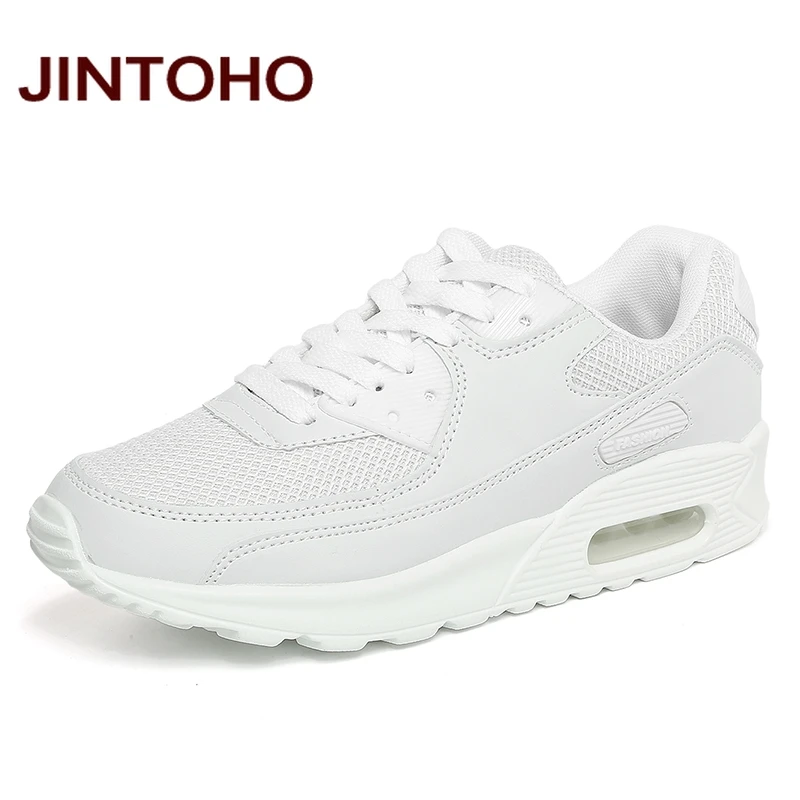 JINTOHO Valentine Wo мужские кроссовки женские спортивные белые туфли Спортивная обувь для мужчин уличные мужские кроссовки спортивные кроссовки - Цвет: white mesh upper