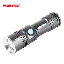 PROBE SHINY USB Charging font b Flashlights b font Adjustable font b LED b font Zoom