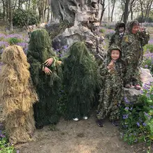 Охотничья одежда 3D Кленовый лист бионические маскировочные костюмы Yowie Снайпер камуфляж костюм birdwatch страйкбол камуфляж набор