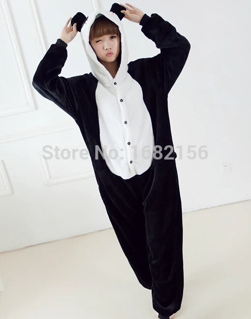 

Kigurumi Flannel Anime Pajamas Panda Onesies Cosplay Costume Pyjamas Hoodies Adult Children Cartoon Animal Sleepwear