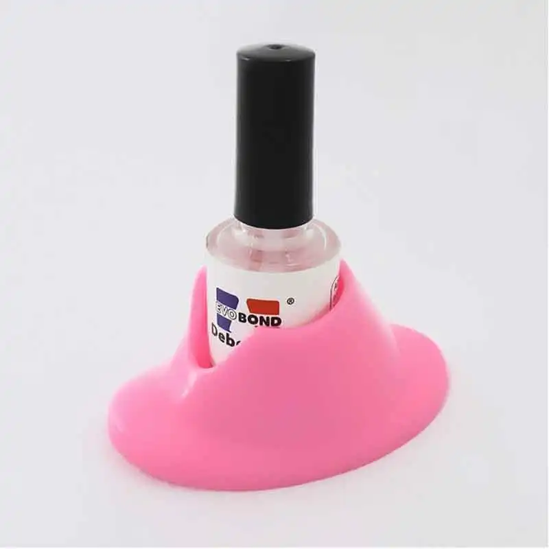 1Pc Silicone Nail Polish Slanted Holder Wearable Nail Art Polish Holder Stand Seat Manicure Tool For Nails
