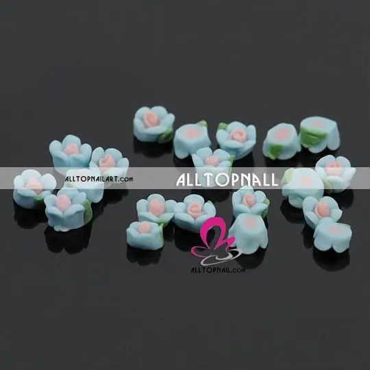 Смешанный Цвет 3D Керамика цветы 2000 шт. Профессиональный Дизайн ногтей акрил цветы-DHL и EMS