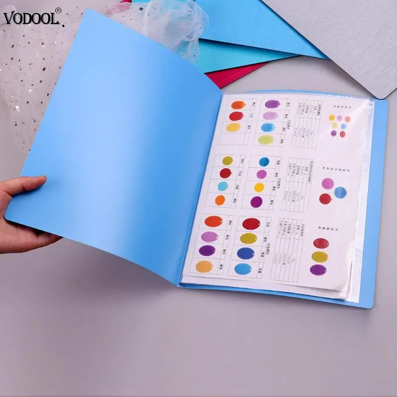 

10 60 Pages A4 Data Book File Folder Cover Multi Page Insert File Clip Document Holder Notebook Cover School Office Organizer