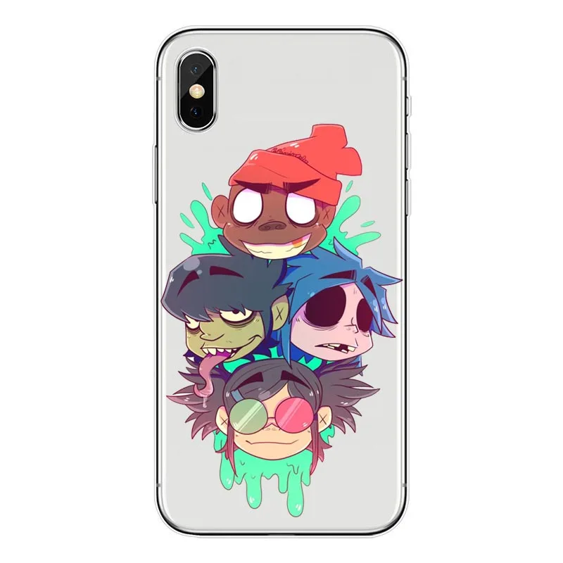 Gorillaz silicone Soft TPU phone case For iPhone5s SE 6 6s plus 7 7plus 8 8plus X XS XR XS Max Cartoon Gorillaz Boat Best Cases - Цвет: TPU