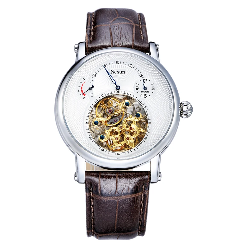 Новый швейцарский люксовый бренд NESUN Hollow Tourbillon автоматические механические