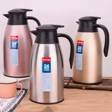 2000 мл Термос из нержавеющей стали кувшин кофейник вакуумная Изолированная бутылка для воды Горячая