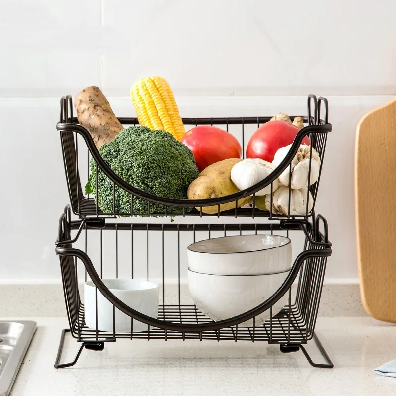 

Metal Shelf Kitchen Floor Storage Tableware Bowl Racking Racking Vegetable Shelf Bowl