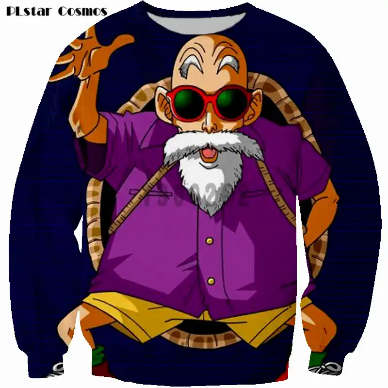 Plstar Cosmos Brand Crewneck Pullovers Kid Goku Gohan Master Roshi