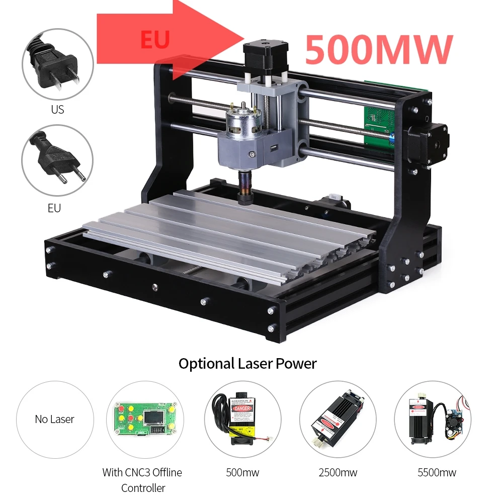 Cnc3018 pro Diy Мини станок с ЧПУ лазерная гравировка фрезерный станок для металла 3 оси Pcb фрезерный станок деревянный маршрутизатор лазерная гравировка