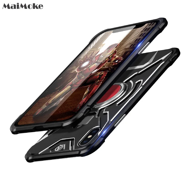 For iphone X Case Bumper All Metal Phone For iphone 8 Plus Case Alloy Anti-knock Outdoor Sports For iphone 8 Plus Phone Cover