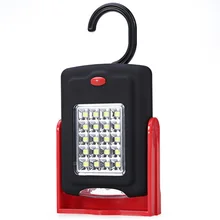 Portable 23 LED Work Light Lamp Flashlights Torches Lanterna with Magnet & Standing Rotating Hanging Hook for outdoors sports