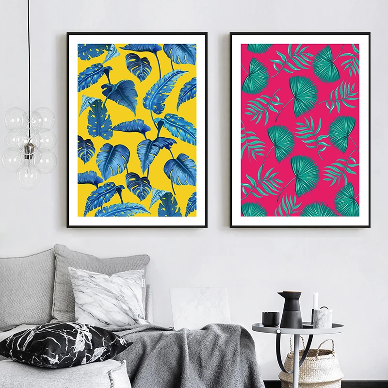 DONGLANG Nordic Poster Succulent Plants Leaf Canvas Painting Art Posters And Prints Home Decor Unframed | Дом и сад